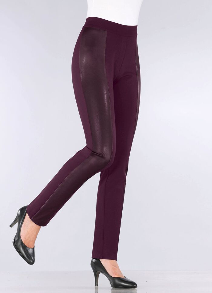 Hose im angesagten Materialmix 