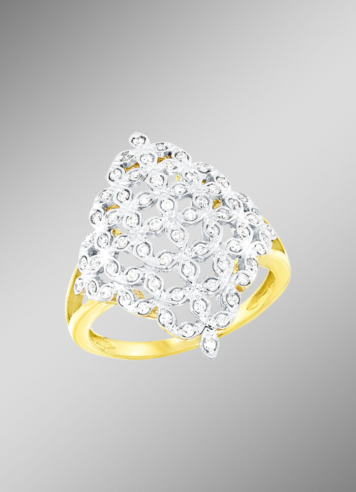 Damenring mit 64 Brillanten 