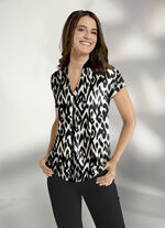 Shirt-Tunika mit farbbrillantem Druck 