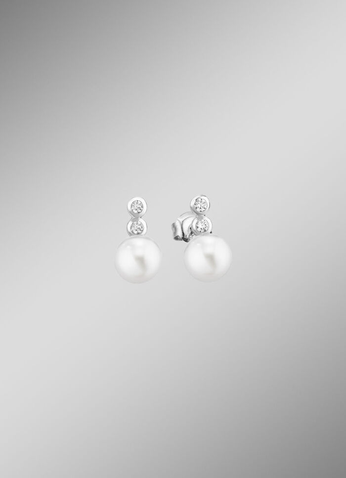 Ohrstecker mit Süßwasser-Zuchtperlen 