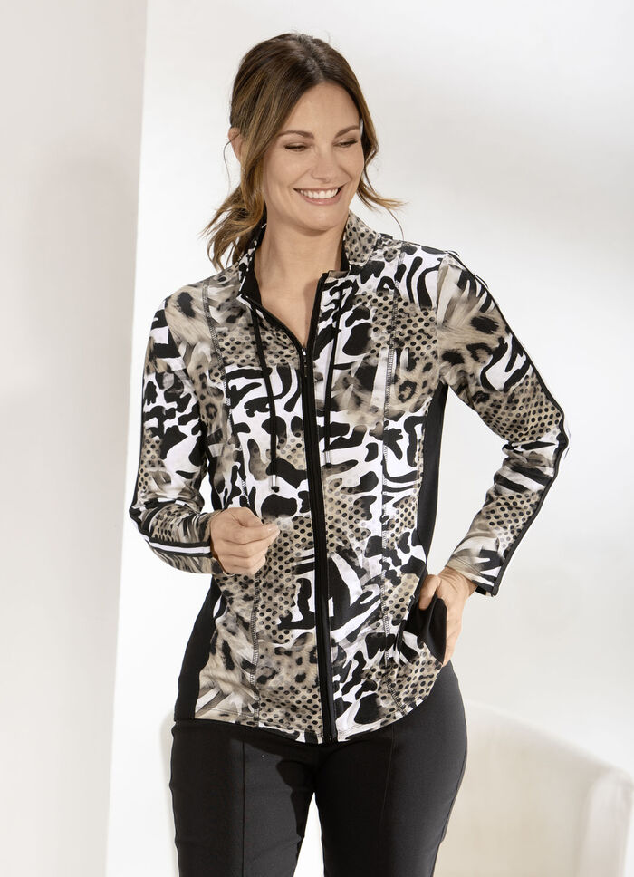 Shirtjacke mit durchgehendem Rei&szlig;verschluss 