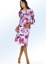 Zweierpack Nachthemden mit Knopfleiste und Spitze 