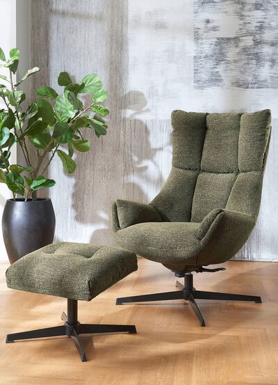 Relaxsessel mit Hocker 