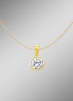 Massiver Anhänger mit Brillant 