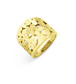 Durchbrochener Damenring im Blumen-Design 