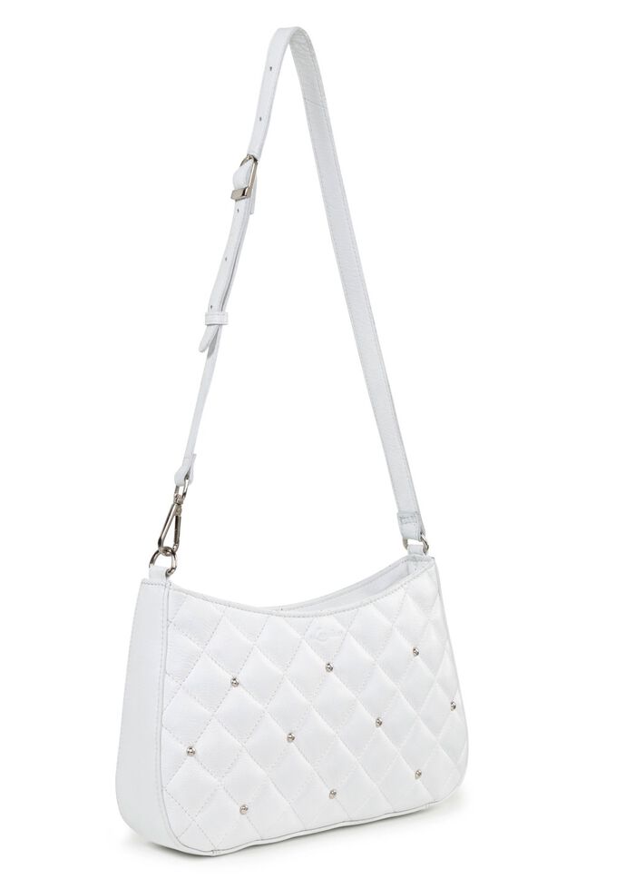 Laurina Tasche mit angesagter Steppung und Ziernieten 