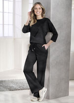 Angesagte Hose in modischer Weite SCHWARZ