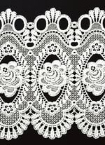 Bezaubernde Kurzgardine mit Stangendurchzug WEISS UNI