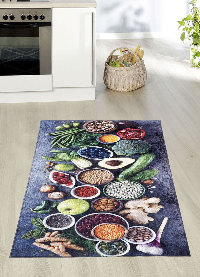Küchenläufer und Teppiche mit rutschhemmender Rückseite 