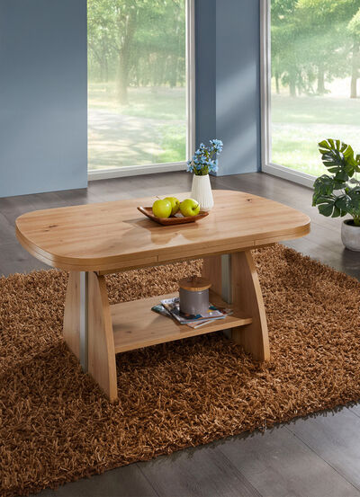 Höhenverstell- und ausziehbarer Couchtisch  