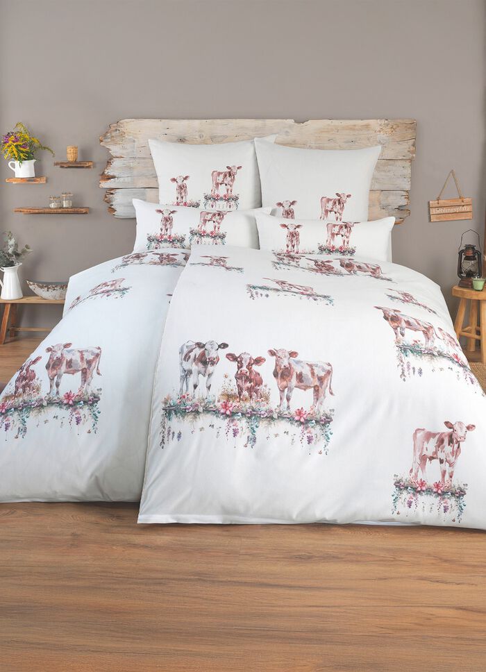 Polycotton-Bettw&auml;sche-Garnitur mit Rei&szlig;verschluss 