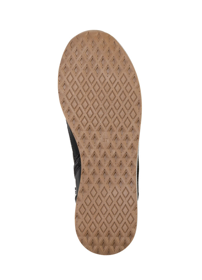 Andrea Conti Schnür-Bootie mit trendiger Steppung SCHWARZ