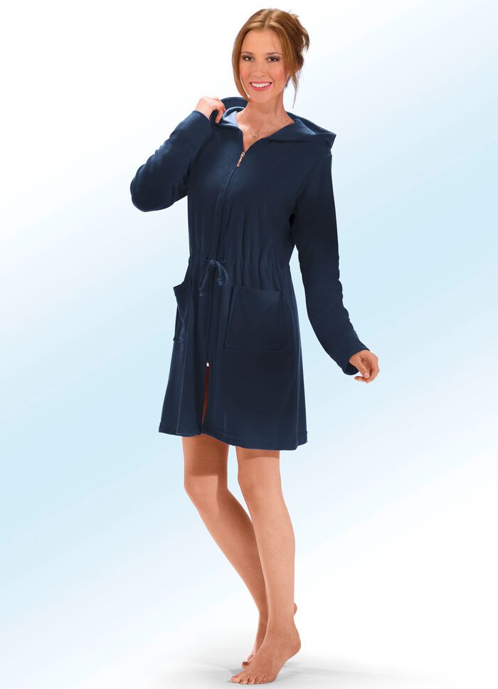 Bademantel mit Tunnelzugband 