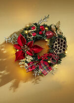 Beleuchteter Tannenkranz 