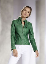 Kurzjacke mit kleinem Stehkragen 