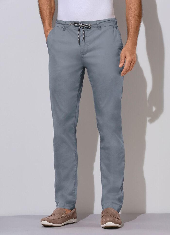 Hose in leicht k&uuml;hlender Qualit&auml;t in 3 Farben BLAUGRAU