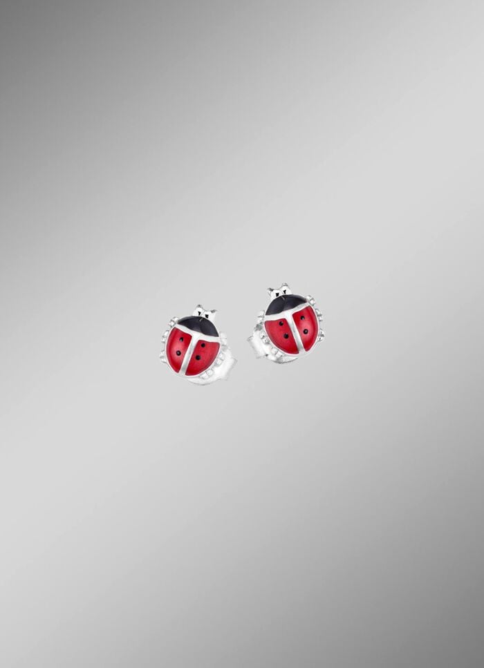 Ohrstecker als Marienk&auml;fer 