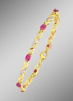 Armband mit Rubin und Zirkonia 