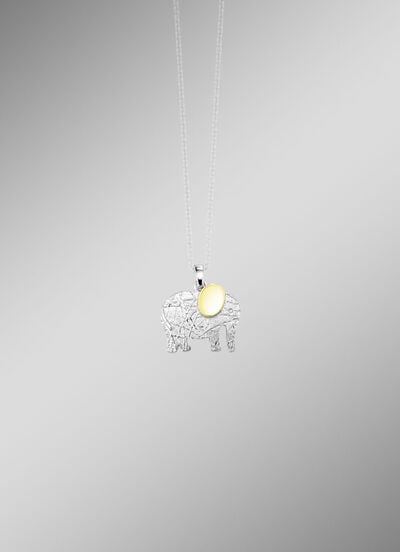 Elefanten-Anhänger in Silber 