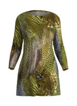 Longshirt mit U-Boot-Ausschnitt 