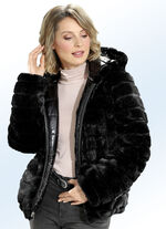 Wendejacke mit fester Kapuze 