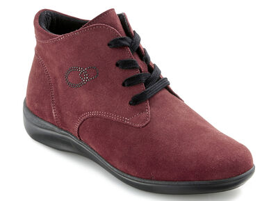 Schnür-Stiefelette mit dezenter Glitzer-Applikation 