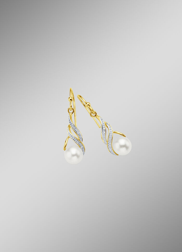 Ohrhaken mit S&uuml;&szlig;wasser-Zuchtperlen 