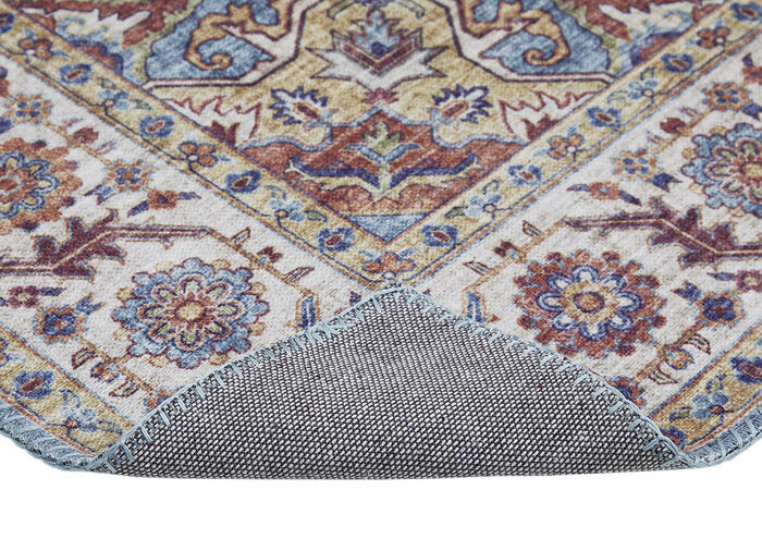 Pflegeleichte, gewebte Brücken und Teppiche BLAU