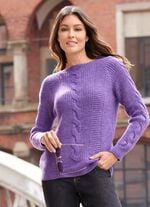 Pullover mit Karree-Ausschnitt 