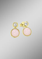 Zarte Eleganz: Ohrstecker mit rosa Chalcedon 