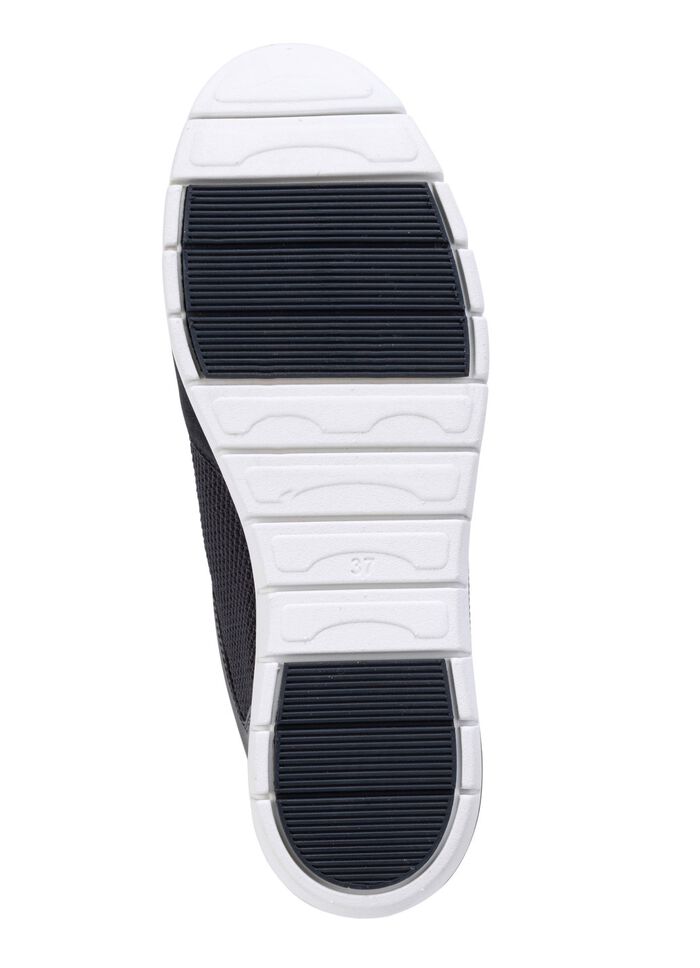 ELENA EDEN Sneaker aus Veloursleder und luftigem Textilmaterial MARINE