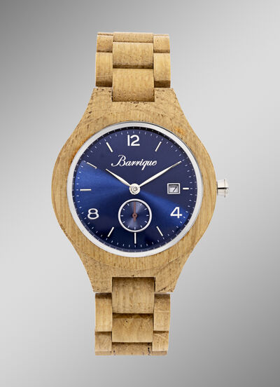 Einzigartige Herrenuhr aus Eichenholz 