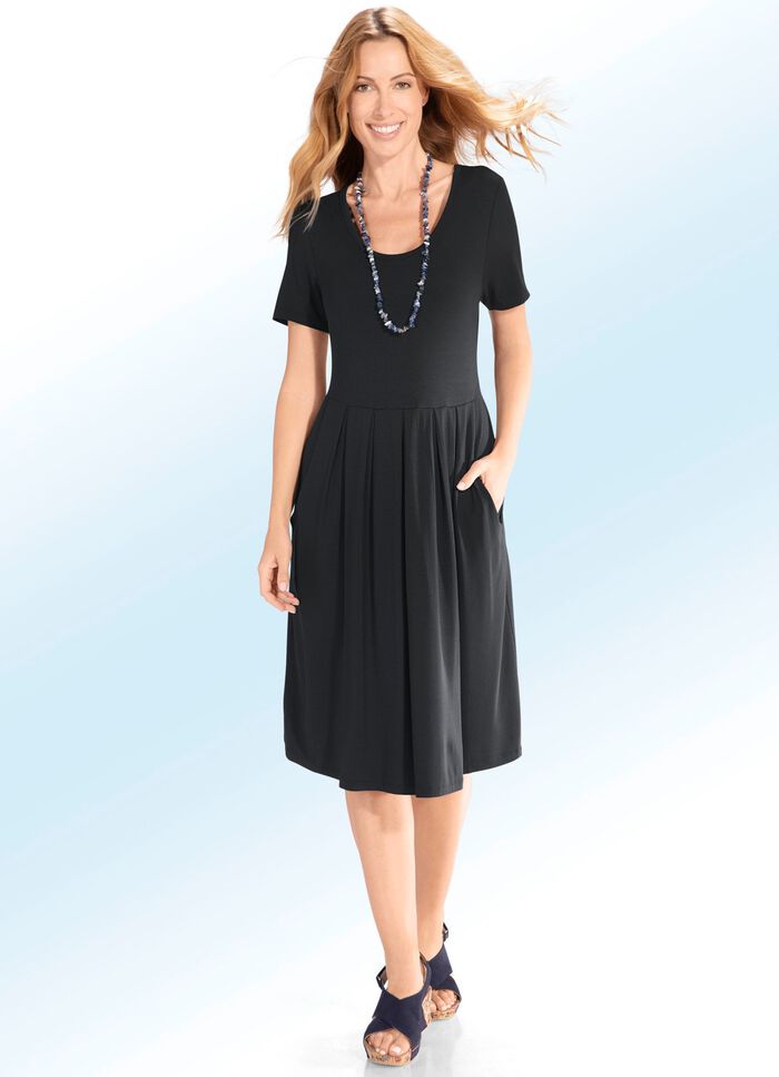 Kleid in Schlupfform SCHWARZ