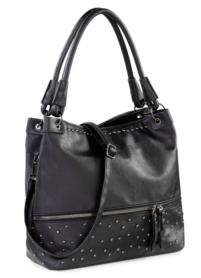 Tasche mit trendigen Ziernieten SCHWARZ
