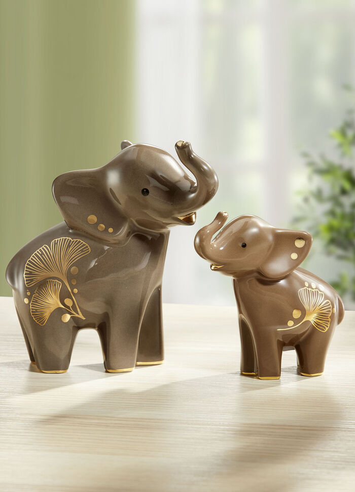 Goebel Elefant mit Echtgoldauflage BRAUN