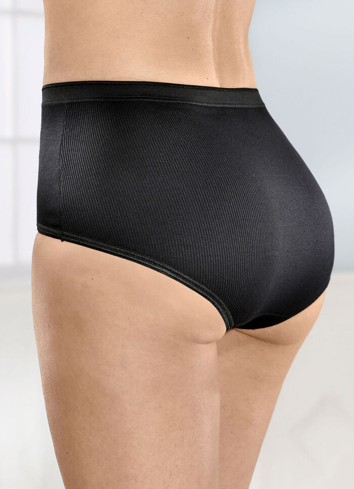 Viererpack Slips mit Spitzeneinsätzen 