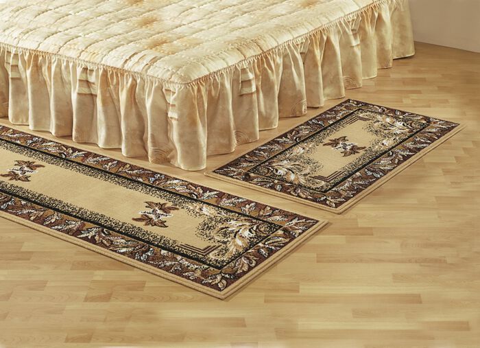 Brücken/Teppiche und Bettumrandungen mit Mittelmotiv BEIGE MITTELM.