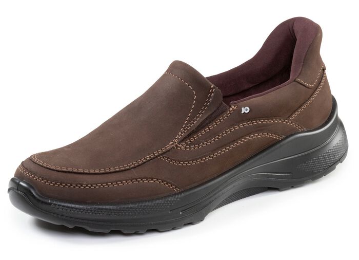 Klassische Herren-Slipper, Weite H, mit herausnehmbarem Fu&szlig;bett MOKKA