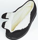Wohlf&uuml;hlschuh Gentle Walk mit Wollfutter SCHWARZ