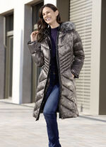 Mantel mit abnehmbarer Kapuze 