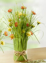 Frühlingsstrauß in natürlichen Farben GRÜN-ORANGE-GELB