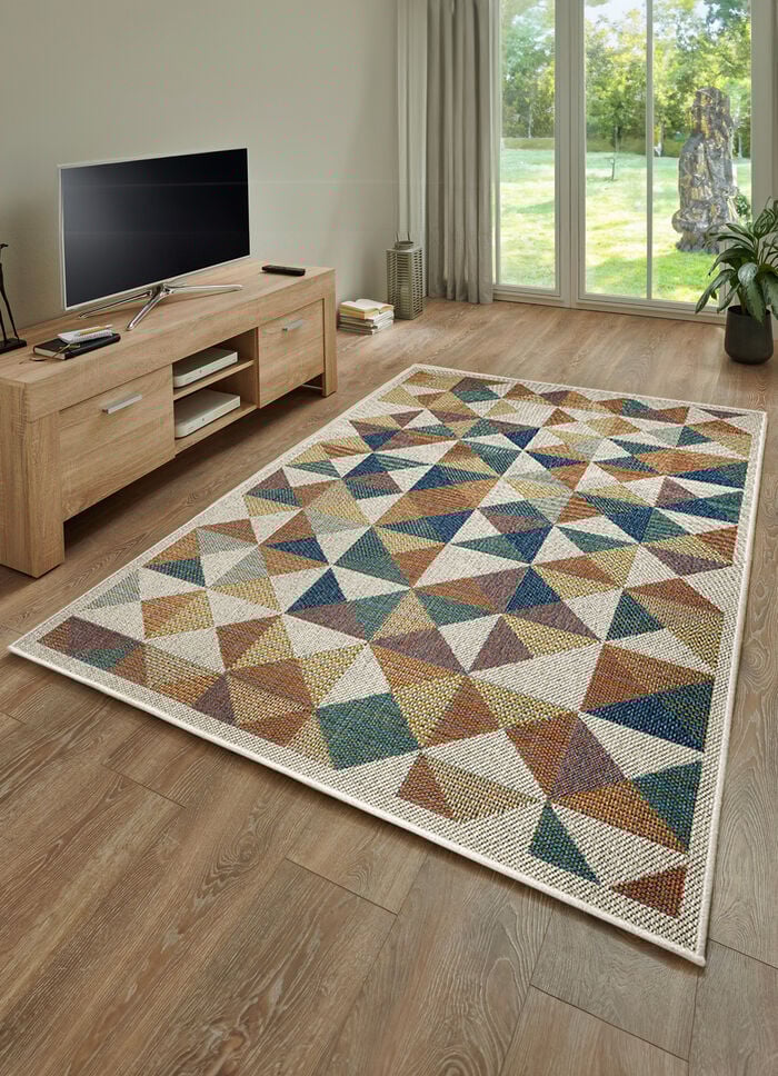 Strapazierfähige Teppiche für den Innen- und Außenbereich  KÄSTCHEN