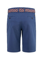 Lässige "Redpoint"-Bermudas mit Stoffgürtel in 3 Farben DUNKELBLAU