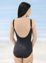 Sunflair Badeanzug mit platziertem Druckdessin und Halbkorsage 