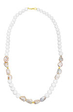 Bezaubernde Halskette mit Keshi-Perlen 