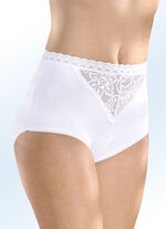 Viererpack Slips mit Elastikspitzenbund 