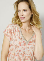 Shirt mit dekorativem Zierband 