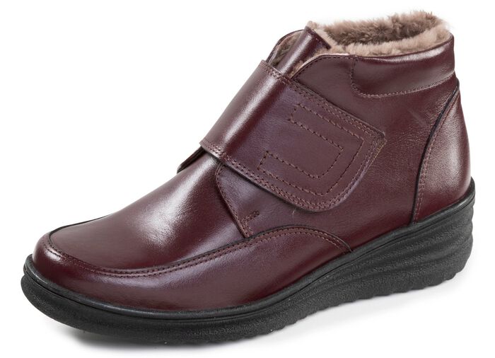 ELENA EDEN, gef&uuml;tterte Damen-Boots, Winterschuhe, Weite H, mit Lammfell 