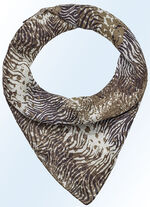 Nickituch mit Tierfell-Dessin 