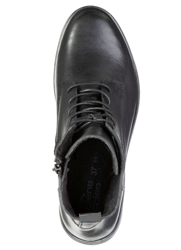 ELENA EDEN, bequeme Damen-Stiefeletten, Winterschuhe, Weite H, mit herausnehmbarem Fu&szlig;bett SCHWARZ